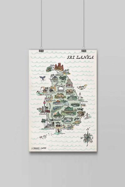 OSAS Poster (A2) - Sri Lanka Map 