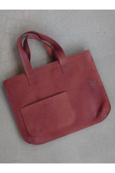 Light brown Flat tote - PLS-FT-1005