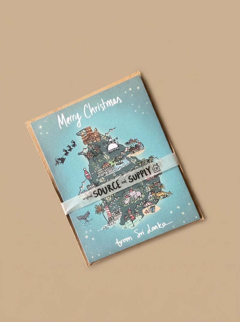 OSAS Christmas Card - Sri Lanka Christmas map