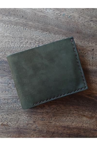 Men's Green Leather wallet - PLS-GW-4002