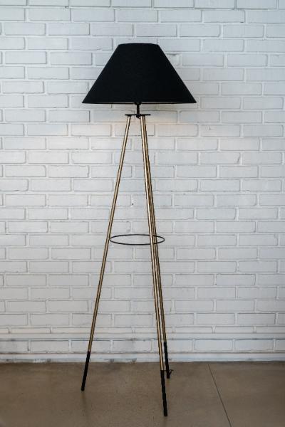 Steel Tripod (Gold) - Black Empire Shade