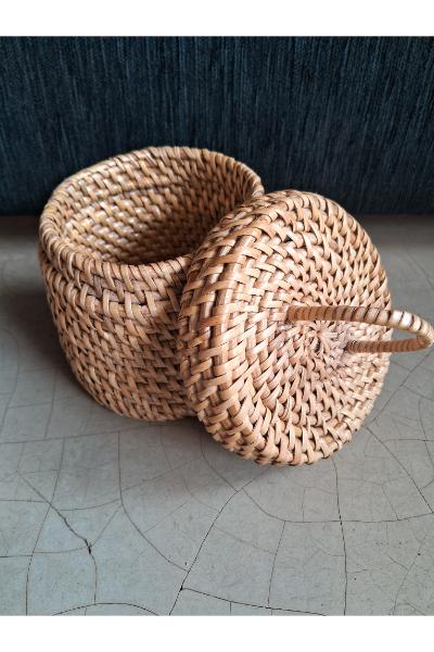 Cane Storage Pot with Lid - Small