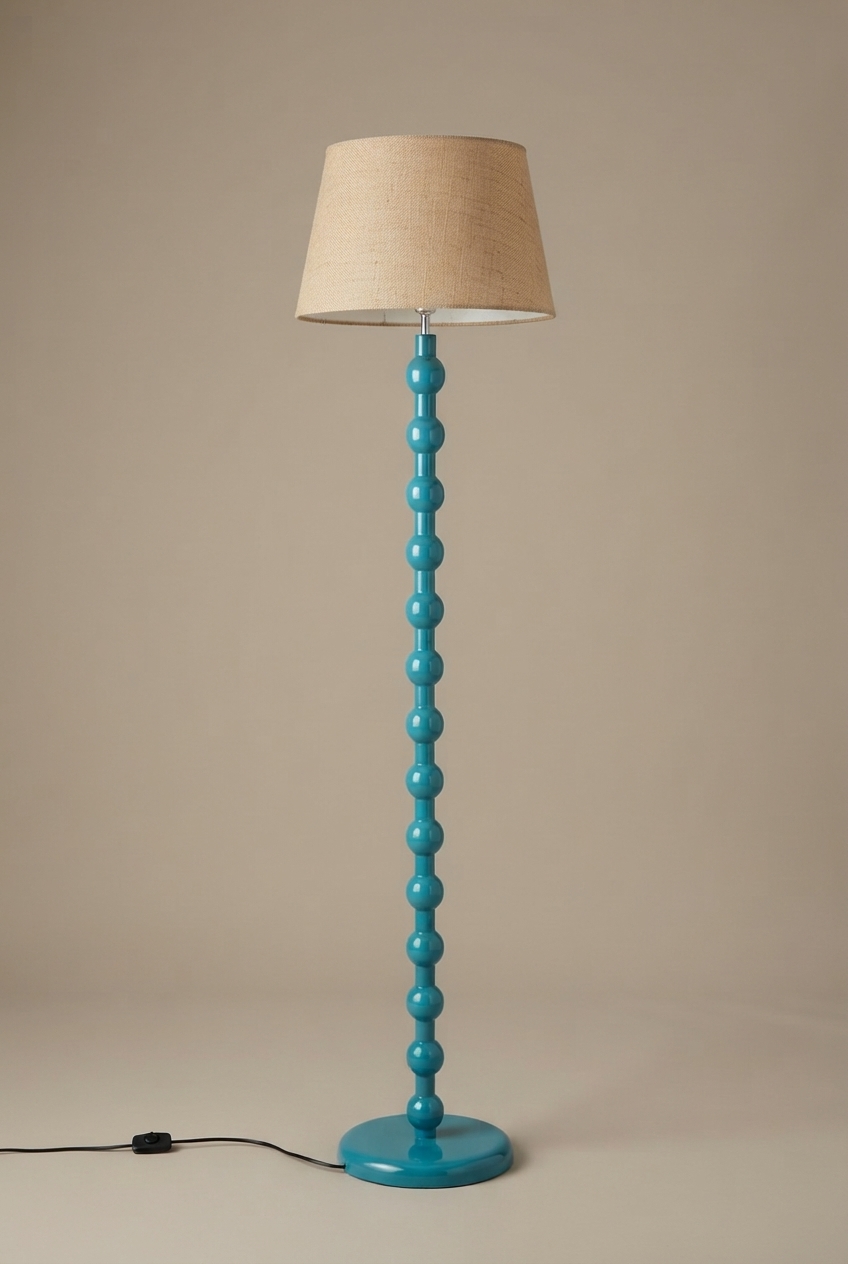 Lumos (Cerulean) - Tapered Jute Shade