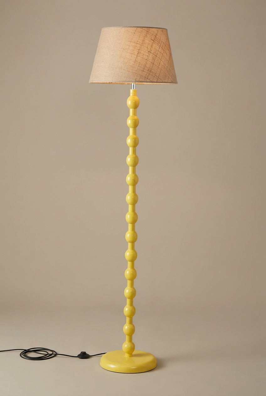 Lumos (Yellow) - Tapered Jute Shade