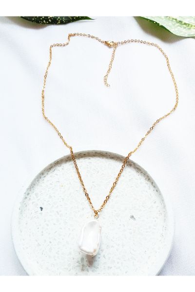 Baroque rough pearl necklace - P235