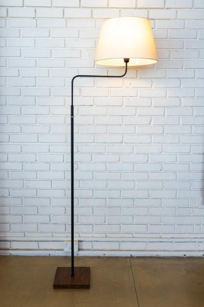 The Elbow Lamp - Linen Tapered Shade