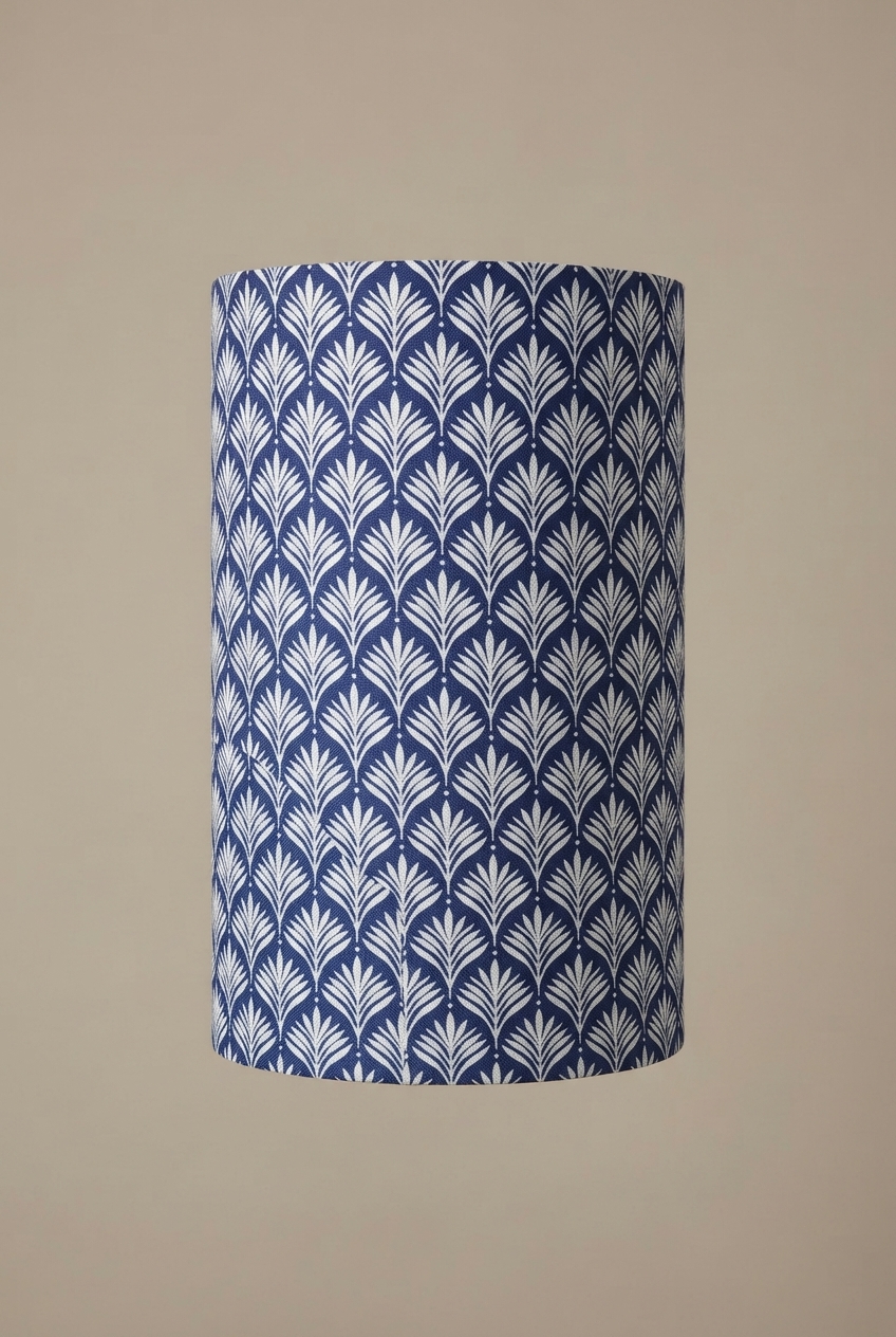 Barrel Shade (M) - Blue Motif Print