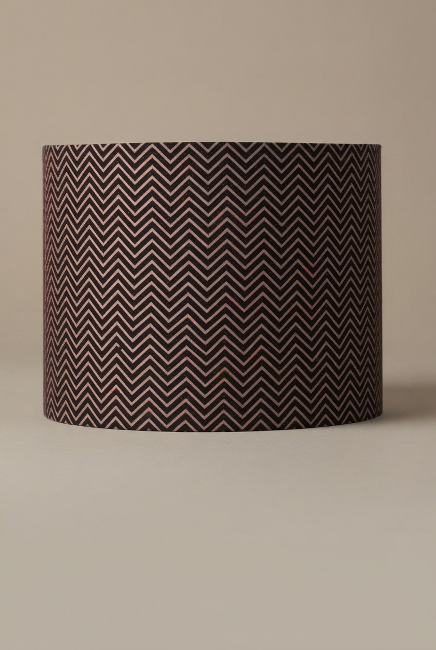 Barrel Shade (S) - Black Block Print