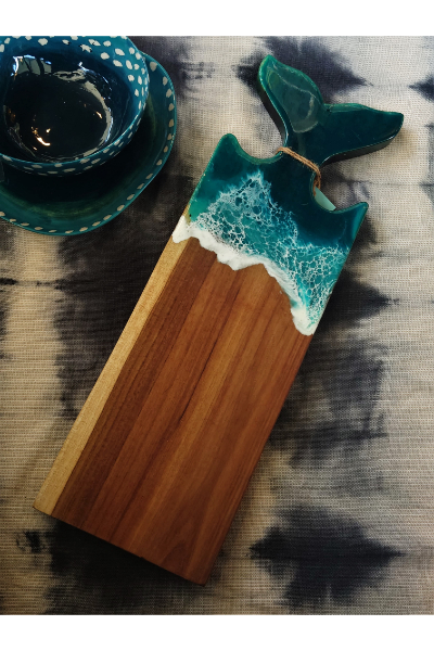 Ocean Whale Tail Cheese Board - RCBWT033