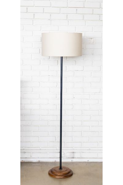 Elemental Lamp - Linen Barrel Shade