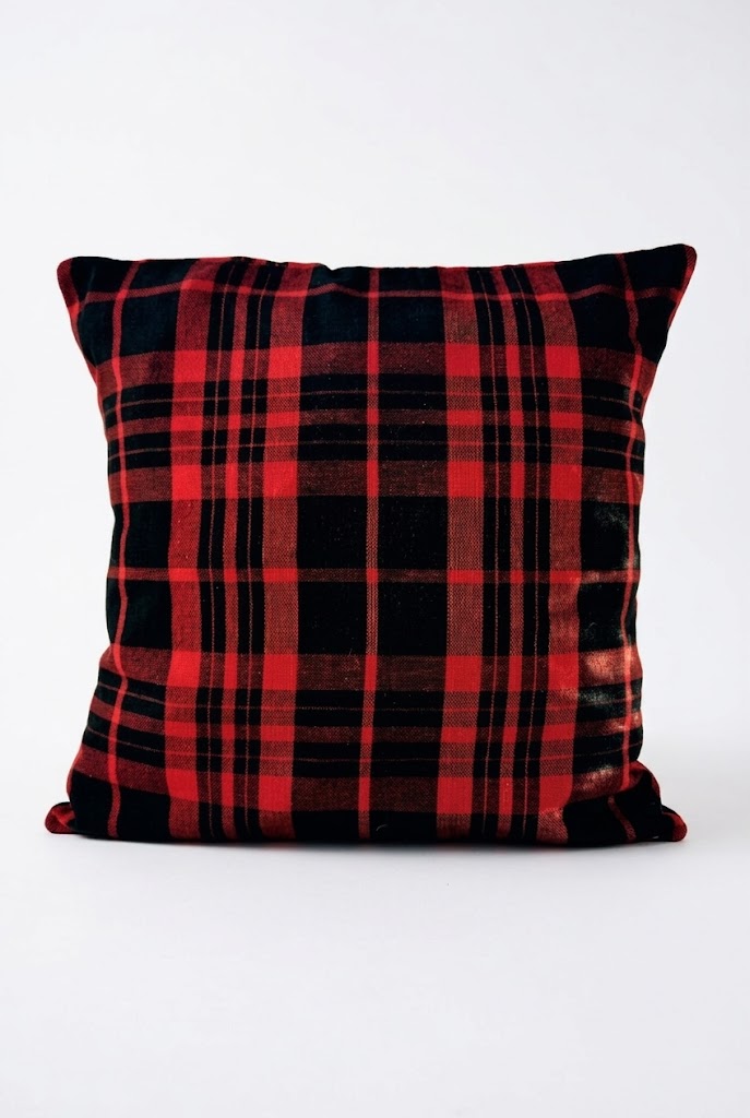 Cushion Cover - Red and Black Plaid