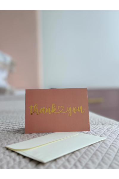Greeting Card - Thank you Blush