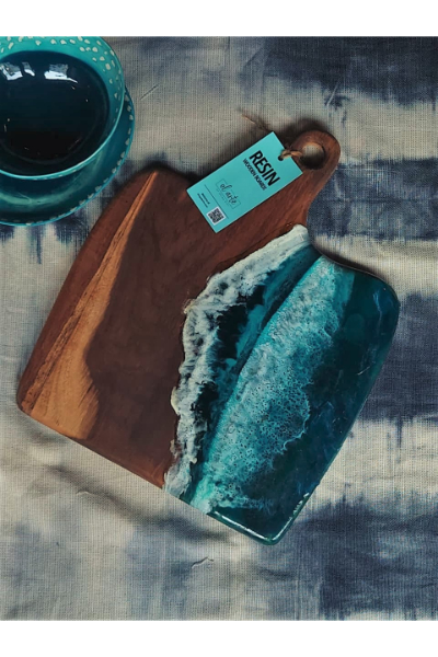 Ocean Cheese Board With Paddle- TCB-P-0107