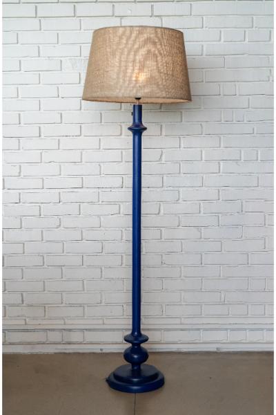 Elvin (Navy) - Tapered Jute Shade