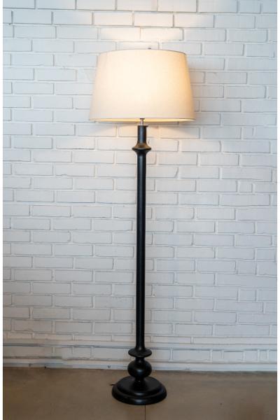 Elvin (Noir) - Linen Tapered Shade