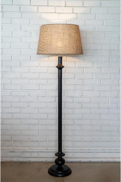 Elvin (Noir) - Tapered Jute Shade