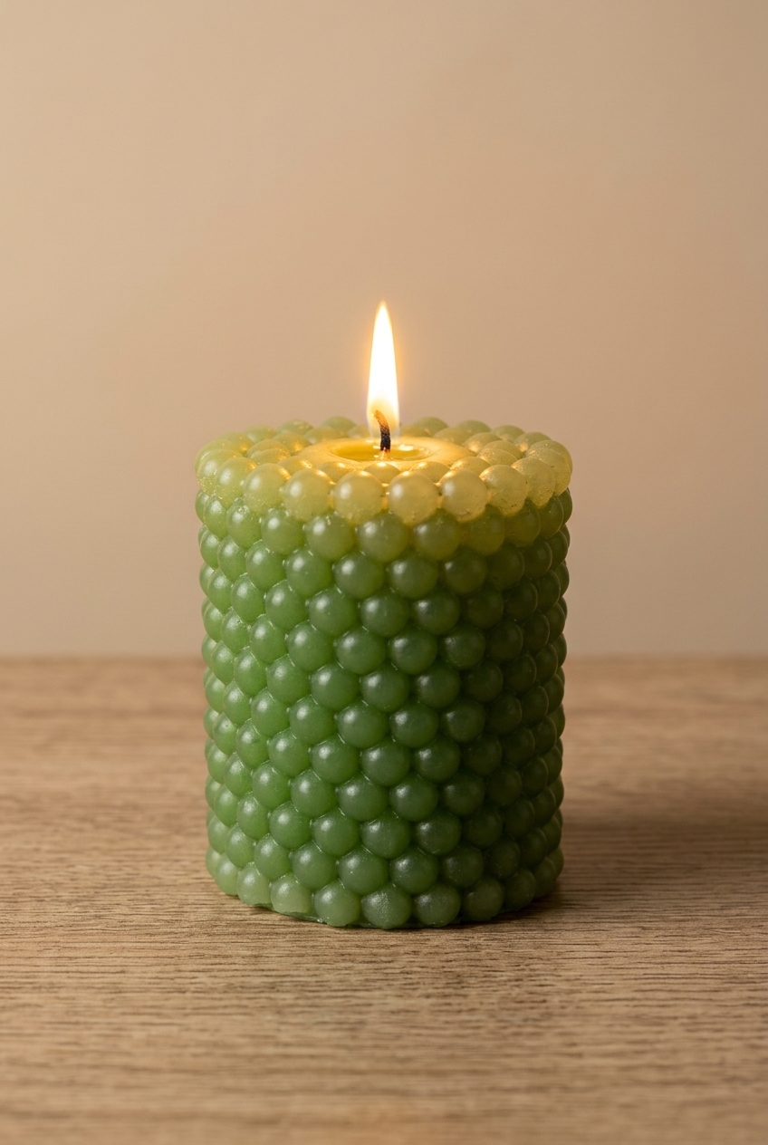 Ariyaa Bubble pillar candle - Refresh