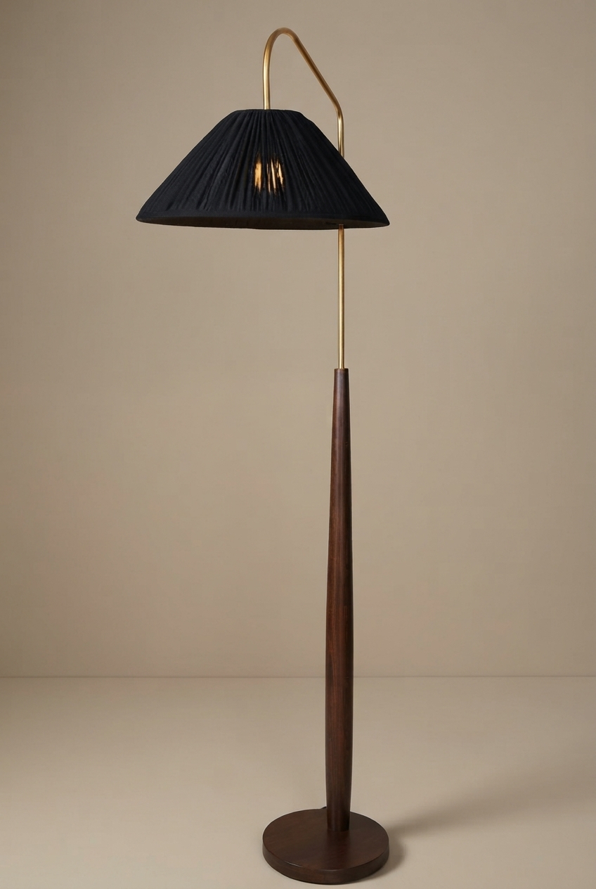 The Lamp Post - Dark Walnut and Brass
