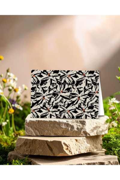 Greeting Card - Brush Stroke Floral