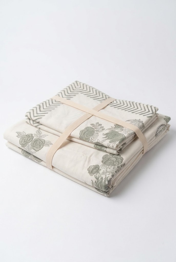 Queen Size Bedsheet with Two Pillow Cases - 182