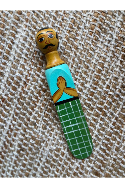 Door Stopper - Gamaraala in Green sarong 