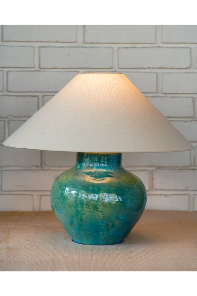 Ceramic Table Lamp - Sage
