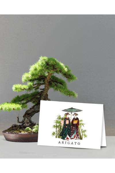 Greeting Card -  Arigato