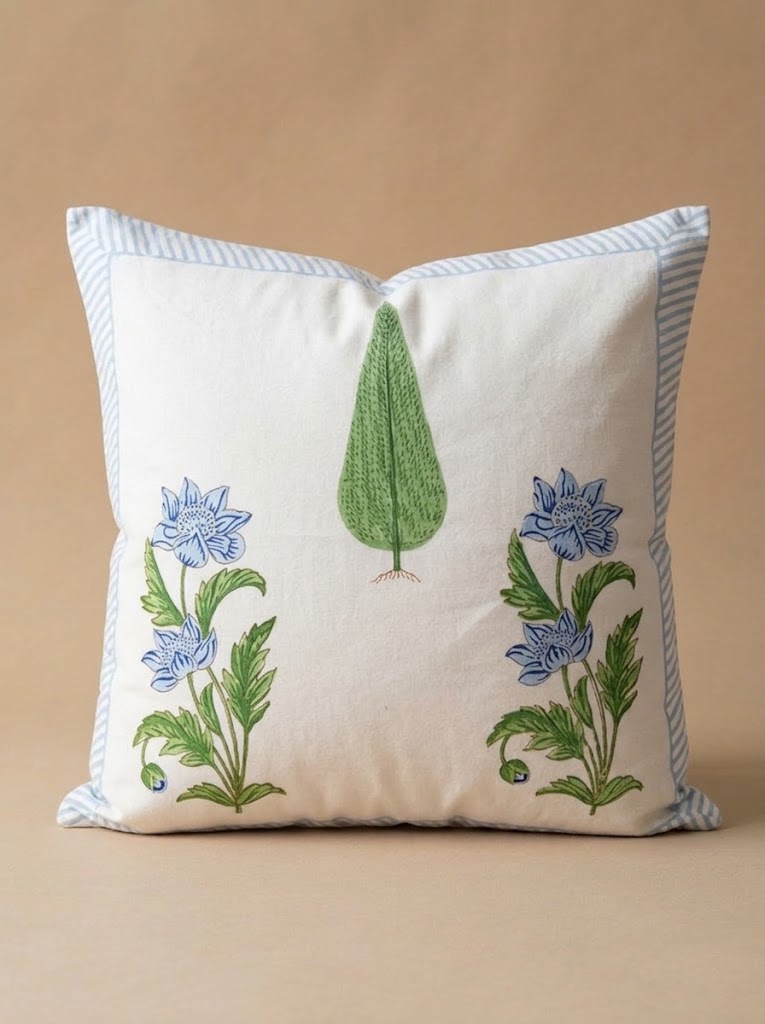 Cushion Cover - Bluebell Grove