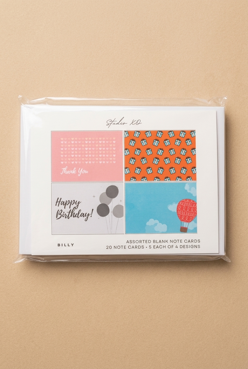 Assorted Mini Notecard Set - Billy