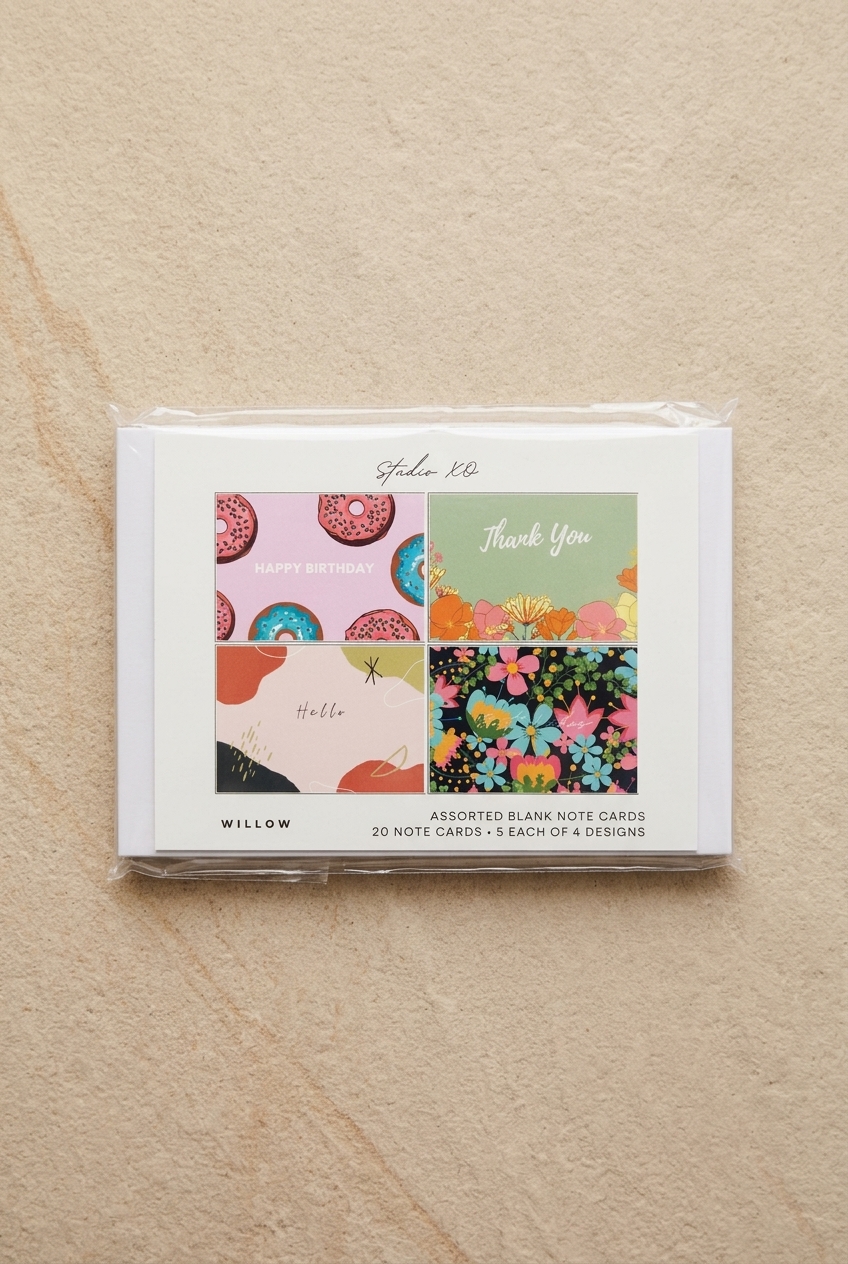 Assorted Mini Notecard Set - Willow